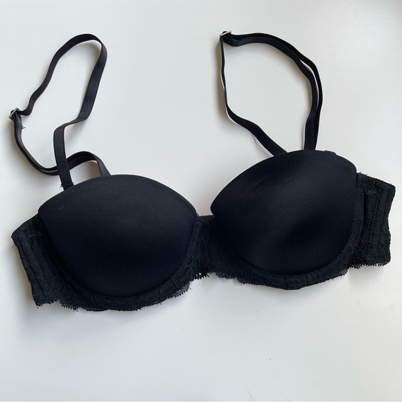 Victoria’s Secret PINK Multi-Way Push-Up Lace Strapless Bra - Picture 1 of 9